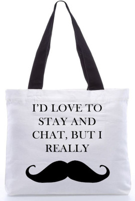 

Snoogg Tote(White, Black), Black;white
