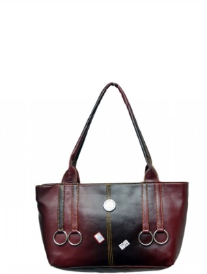 

QEEN TRENDS Shoulder Bag(Maroon, Black), Black;maroon