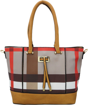 

Heels & Handles Shoulder Bag(Orange, Brown), Brown;orange