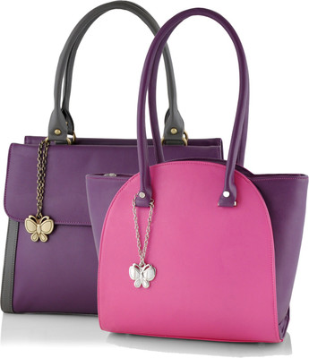 

Butterflies Hand-held Bag(Purple)