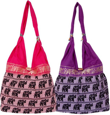 

Fashion Bizz Shoulder Bag(Purple, Pink), Pink;purple
