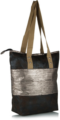 

Home Heart Tote(Silver, Black), Black;silver