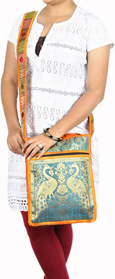 

Lal Haveli Sling Bag(Yellow)