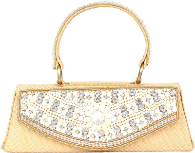 

Pretty Krafts Hand-held Bag(Gold)