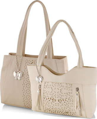 

Butterflies Hand-held Bag(Beige)