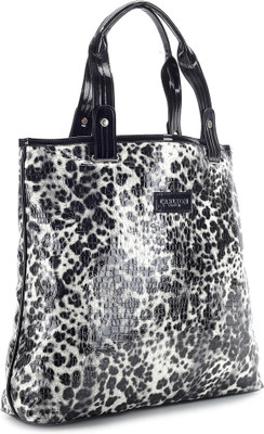 

Carlton London Hand-held Bag(White, Black), Black;white