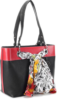 

Leather Talks Hand-held Bag(Black, Red)