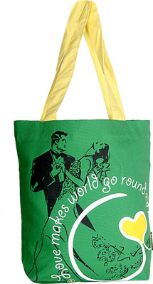 

Kanvas Katha Tote(Green)