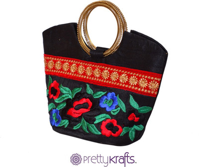 

Pretty Krafts Hand-held Bag(Black)