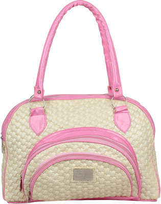 

Cottage Accessories Hand-held Bag(Pink, White)