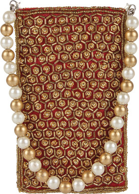 

Ahankara Pouch Potli(Maroon, Gold), Gold;maroon