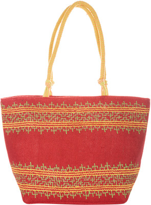 

Jute Cottage Shoulder Bag(Red)