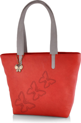 

Butterflies Hand-held Bag(Red)