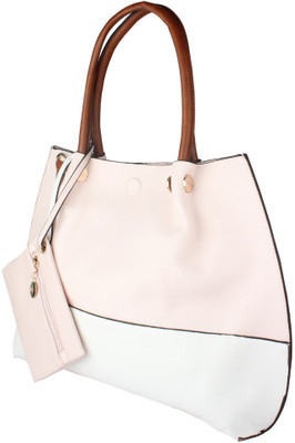 

Kion Style Shoulder Bag(White, Pink), Pink;white