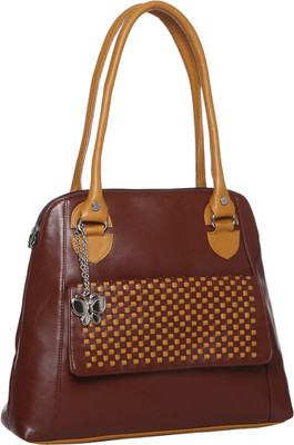 

Butterflies Hand-held Bag(Brown, Tan)