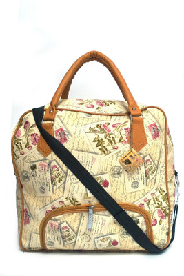 

Fashion Knockout Printed Duffle Waterproof Shoulder Bag(Beige, 5 L)