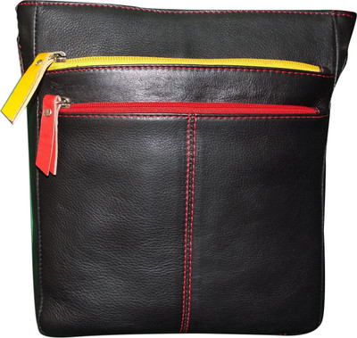

Style 98 Women Casual Black Genuine Leather Sling Bag