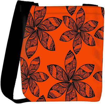 

Snoogg Sling Bag(Orange, Black), Black;orange
