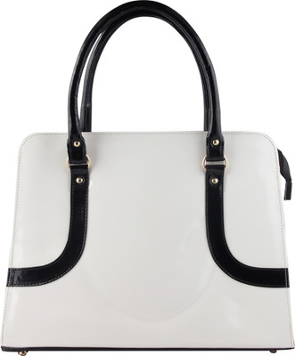 

AFRE Hand-held Bag(White, Black), Black;white