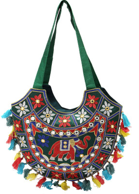 

Rastogi Handicrafts Shoulder Bag(Green)