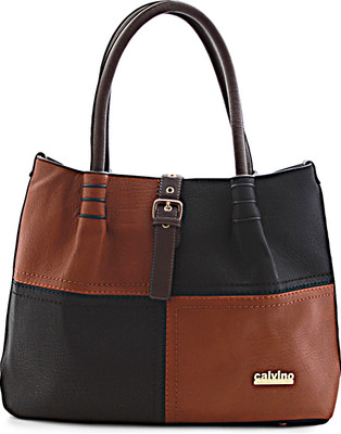 Calvino Shoulder Bag(Brown, Black), Black;brown