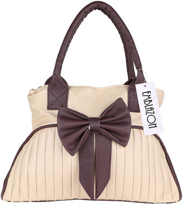 

Lambency Hand-held Bag(Brown, Beige), Beige;brown