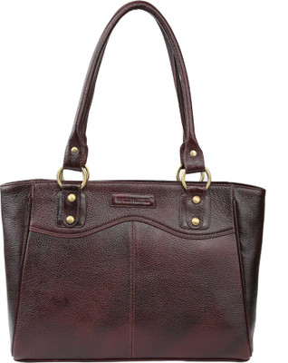 

Armaan Leather Hand-held Bag(Brown)