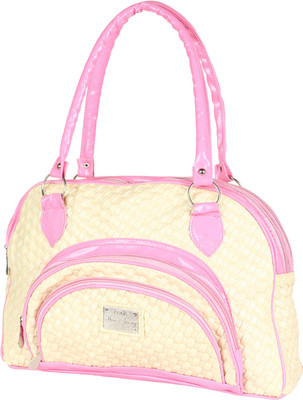 

Cottage Accessories Hand-held Bag(Pink, White)