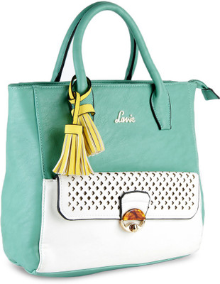 

Lavie Tote(White, Green), Green;white