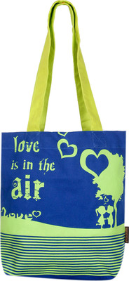 

Kanvas Katha Tote(Green, Blue), Blue;green