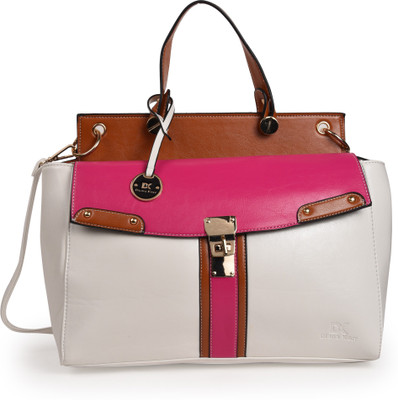 

Diana Korr Satchel(Pink, White, Brown), Brown;pink;white