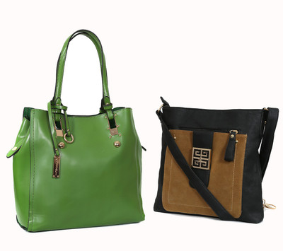 

Carry on Bags Hand-held Bag(Green, Black), Black;green