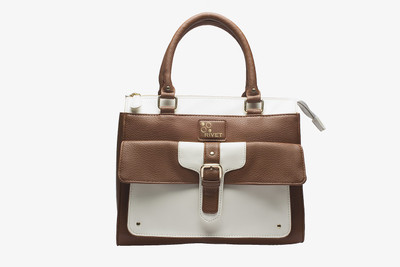 

Rivet Hand-held Bag(Tan, White)