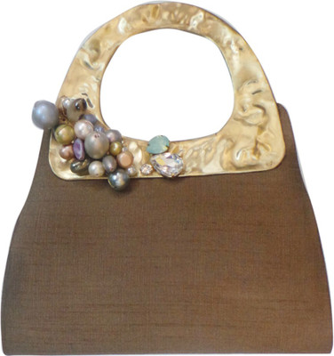 

Bhamini Hand-held Bag(Brown)