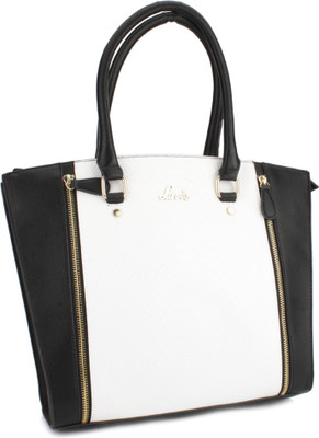 

Lavie Hand-held Bag(White, Black), Black;white