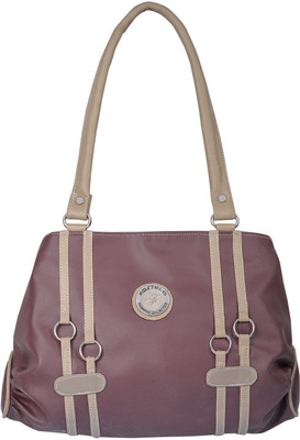 Fostelo Shoulder Bag(Maroon, Silver)