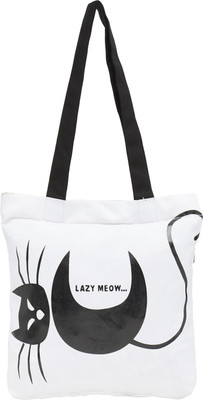 

Haqeeba Tote(White, Black), Black;white