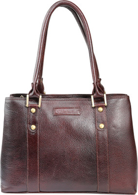 

Armaan Leather Hand-held Bag(Brown)