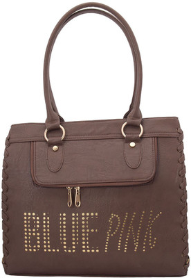 

The Blue Pink Hand-held Bag(Brown)