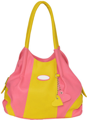 

JH handbag Hand-held Bag(Pink, Yellow)