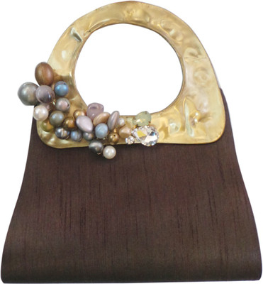 

Bhamini Hand-held Bag(Brown)