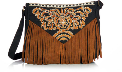 

Shaun Design Messenger Bag(Black)