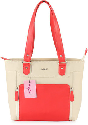 

Lady World Shoulder Bag(Beige, Red)
