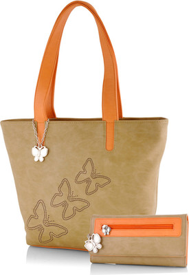 

Butterflies Hand-held Bag(Beige)