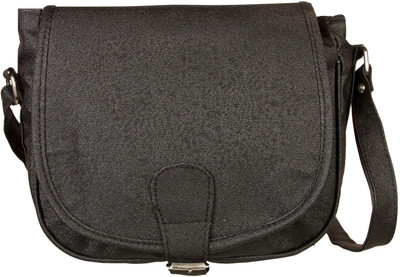 

Louise Belgium Women Casual Black Rexine Sling Bag