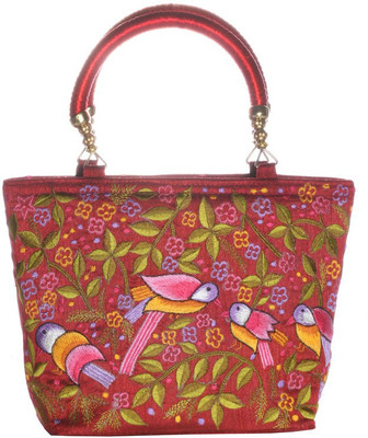 

Soulful Threads Hand-held Bag(Maroon)