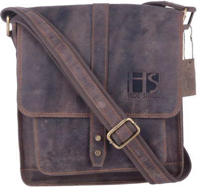 

Hidestitch Messenger Bag(Brown)