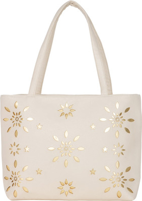 

Relevant Yield Hand-held Bag(Gold, White)
