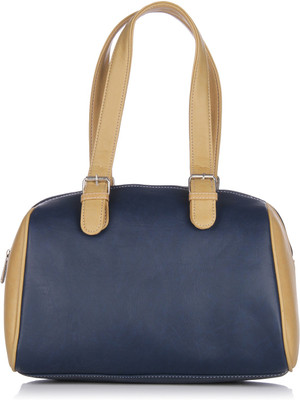 Fostelo Satchel(Blue, Beige), Beige;blue