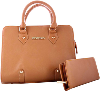 

Abrazo Hand-held Bag(Brown)